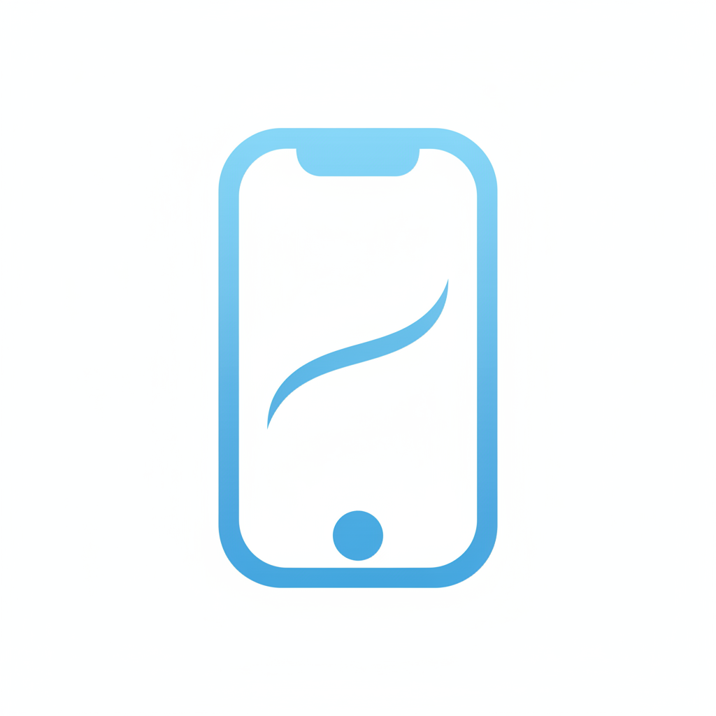 phone logo light blue